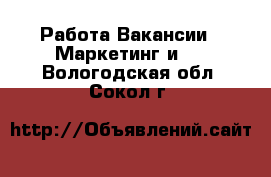 Работа Вакансии - Маркетинг и PR. Вологодская обл.,Сокол г.